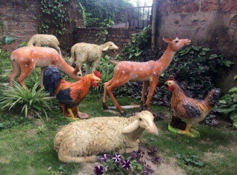 Một số mẫu đắp tượng thú vật mầm non tại Tp Vinh Nghệ An, Hà Tĩnh cực đẹp