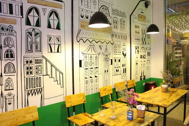 vẽ tranh tường quán cafe tại nghệ an