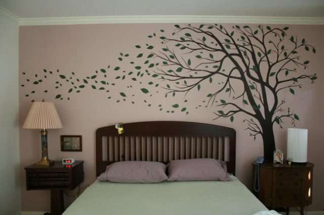 Vẽ tranh tường phòng ngủ