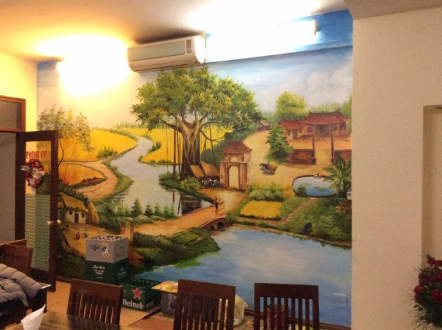 Thợ vẽ tranh tường tại Thái Bình đẹp uy tín
