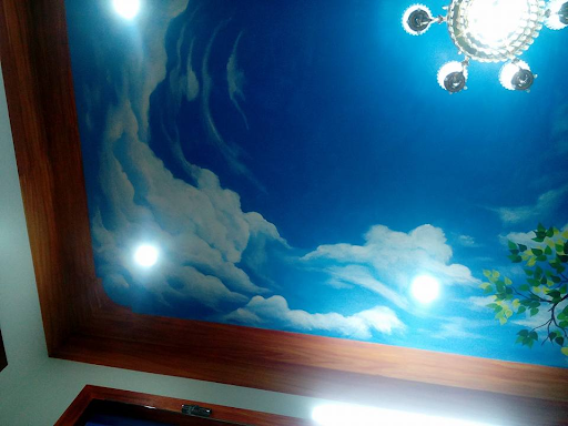 Chuyên vẽ trần mây tại Thái Bình đẹp, giá rẻ