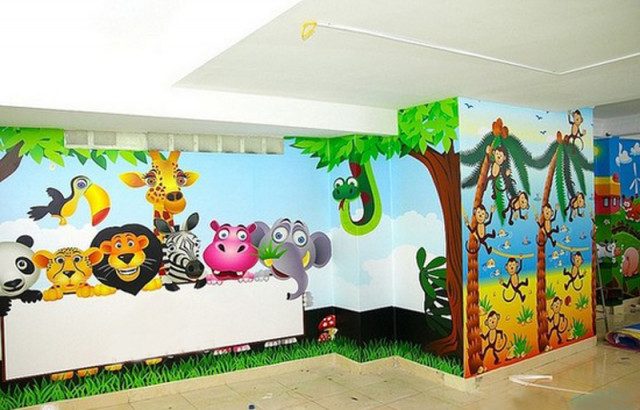 vẽ tranh tường mầm non tại hà tĩnh 3