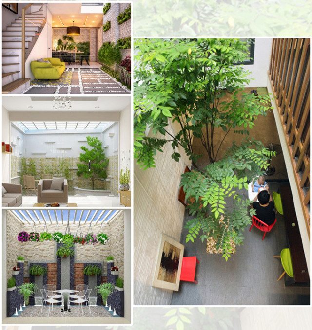 Thi công tiểu cảnh giếng trời tại nghệ an