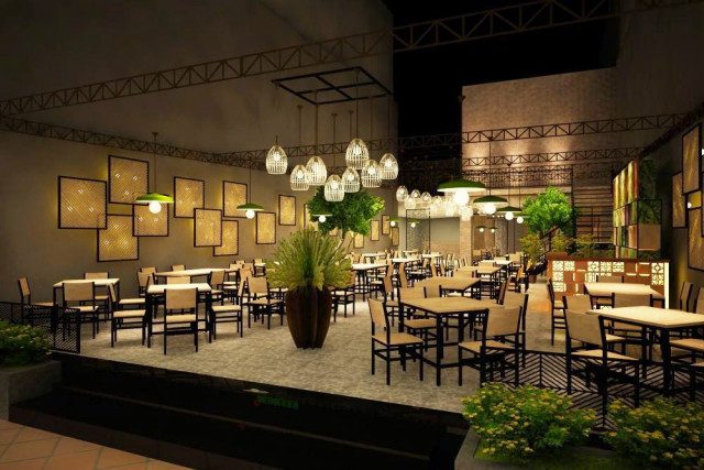 Thi công tiểu cảnh nhà hàng khách sạn tại nghệ an