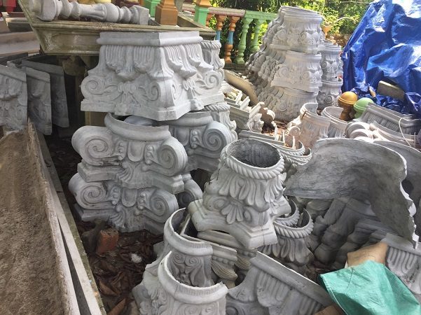 đội thợ đắp phào chỉ đầu cột tại nghệ an hà tĩnh 4