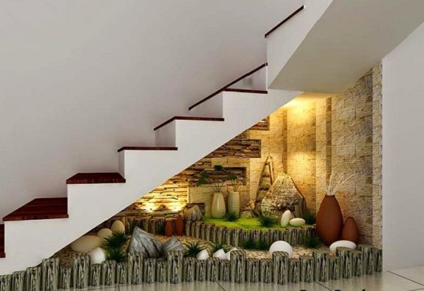 thiết kế thi công tiểu cảnh cầu thang tại nghệ an hà tĩnh 2