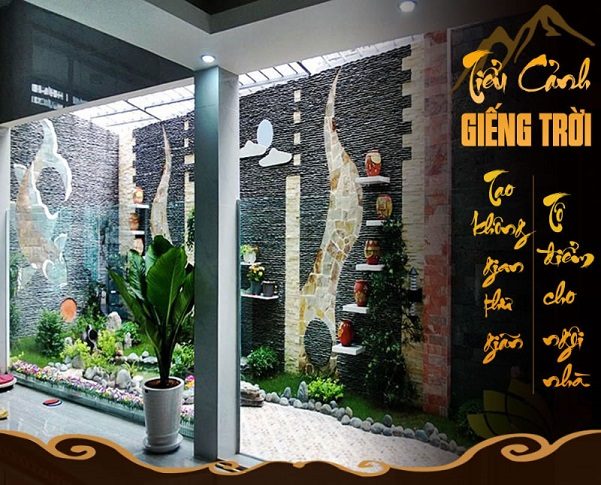 thiết kế thi công tiểu cảnh giếng trời tại nghệ an hà tĩnh 1