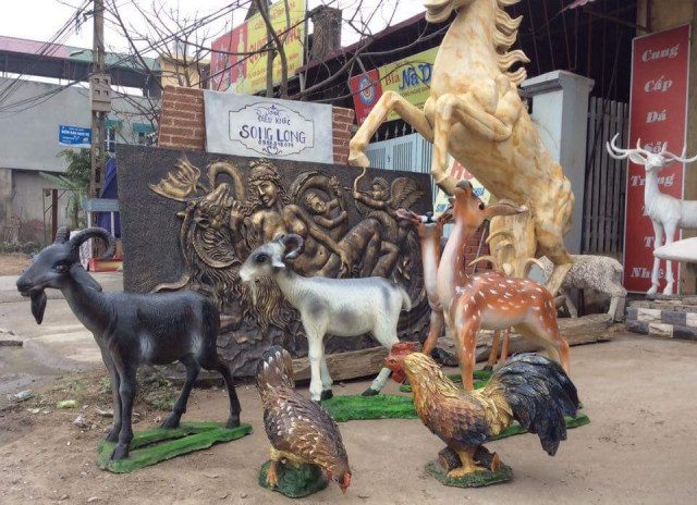 Thiết kế thi công đắp thú vật cho trường mầm non đẹp uy tín