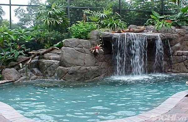 thiết kế thi công tiểu cảnh thác nước 