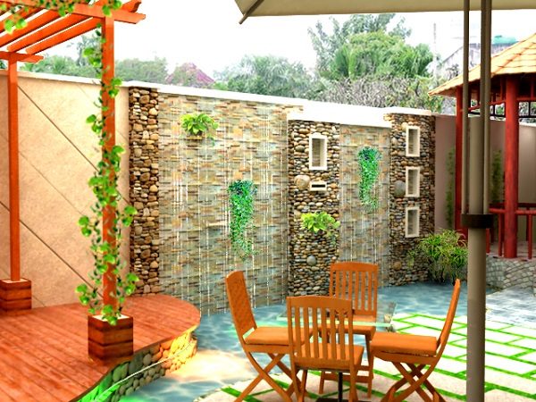 thiết kế thi công tiểu cảnh thác nước 