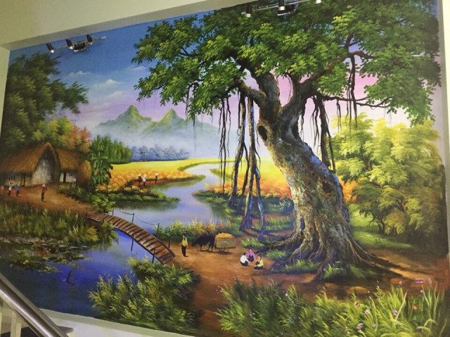 Thợ vẽ tranh tường tại Thái Bình đẹp uy tín