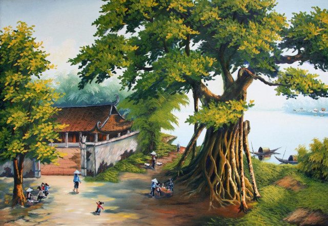 vẽ tranh tường ngoài trời