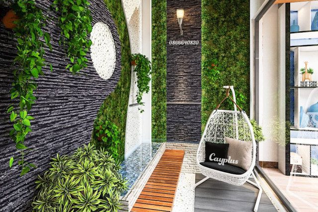 tiểu cảnh giếng trời