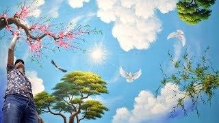 Đơn vị thi công vẽ trần mây tại Hưng Yên được yêu thích nhất