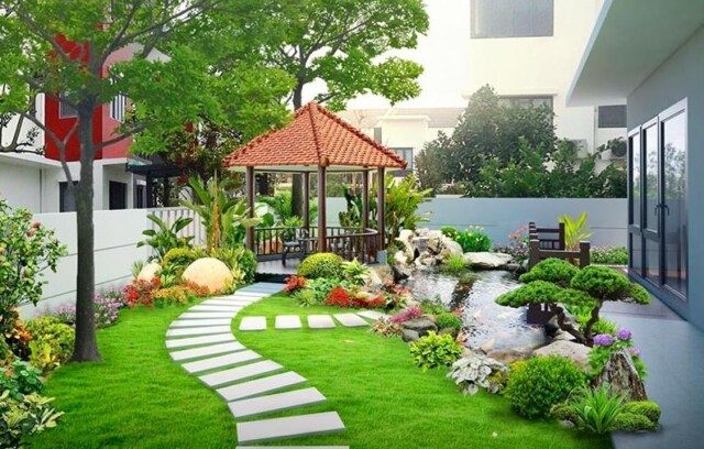 Thiết Kế Sân Vườn Biệt