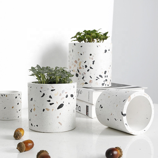 Chậu cảnh Terrazzo sở hữu nét đẹp thẩm mỹ riêng