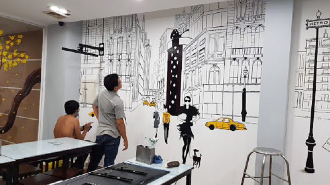 Dịch vụ vẽ tranh tường văn phòng